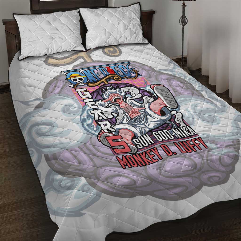 5th Gear Luffy One Piece Quilt Bed Set Anime Style