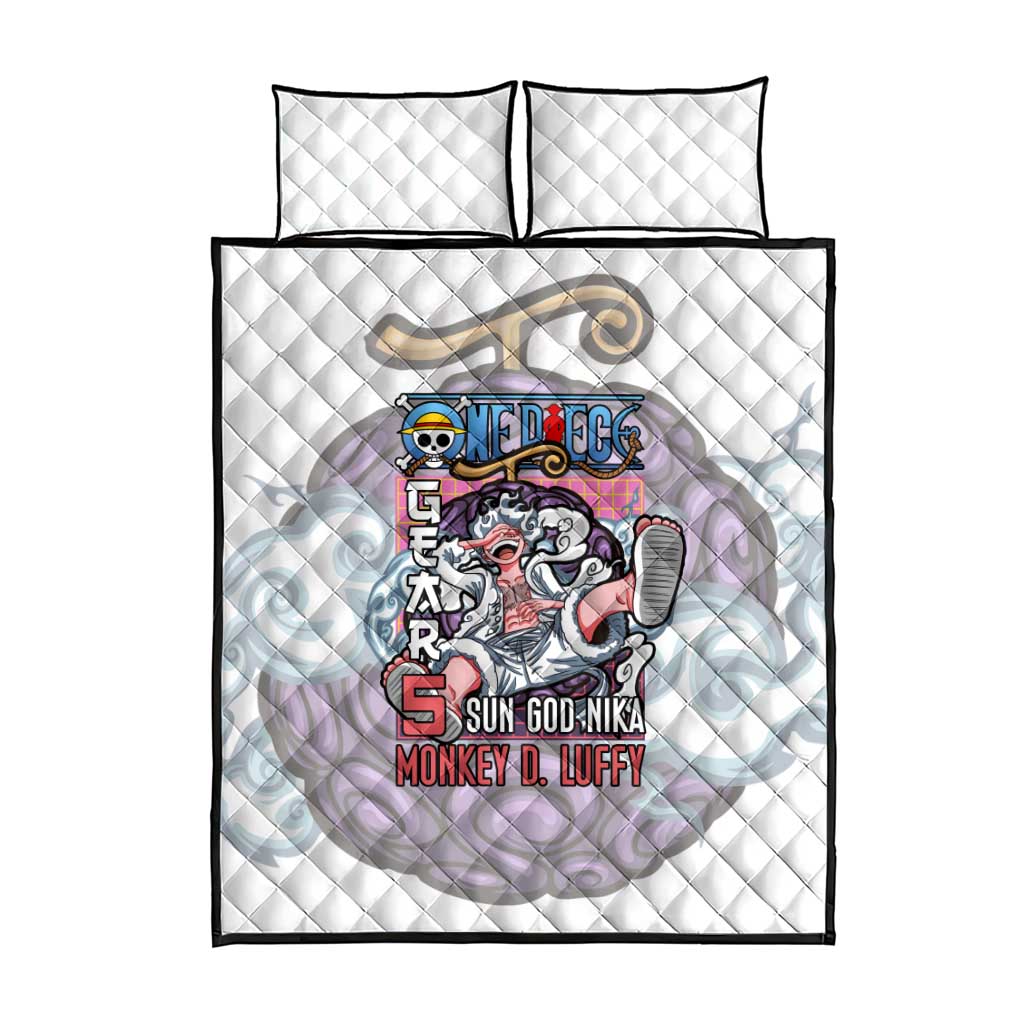 5th Gear Luffy One Piece Quilt Bed Set Anime Style