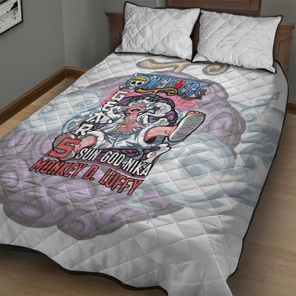 5th Gear Luffy One Piece Quilt Bed Set Anime Style