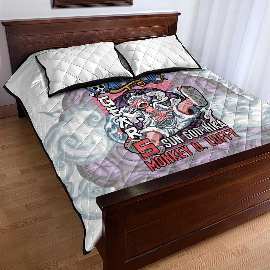 5th Gear Luffy One Piece Quilt Bed Set Anime Style