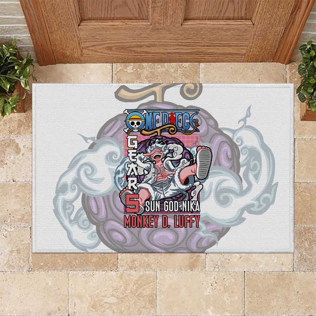 5th Gear Luffy One Piece Rubber Doormat Anime Style
