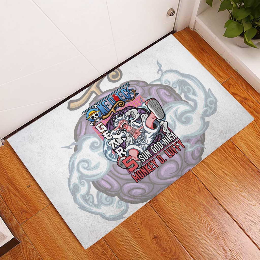 5th Gear Luffy One Piece Rubber Doormat Anime Style