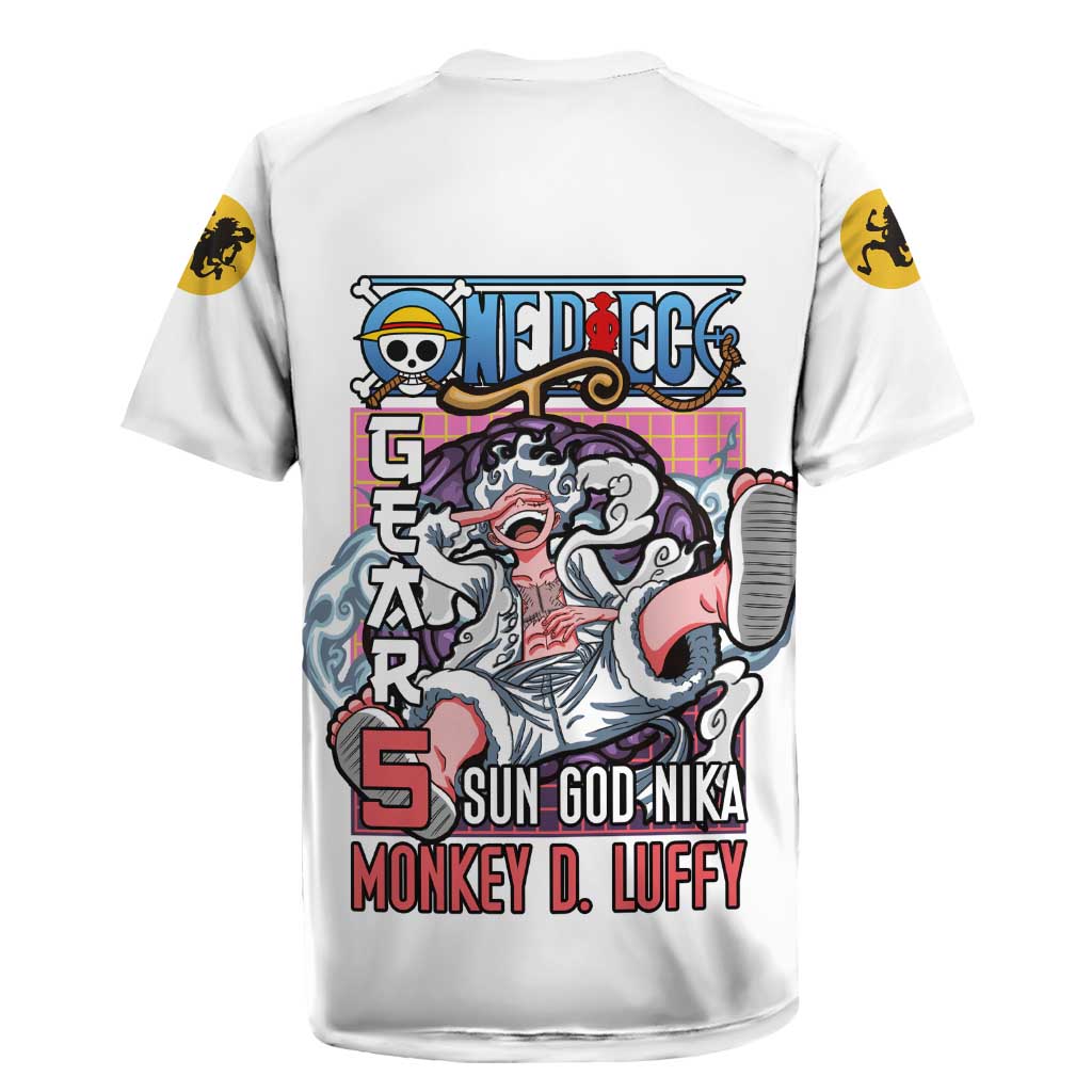 5th Gear Luffy One Piece Rugby Jersey Anime Style