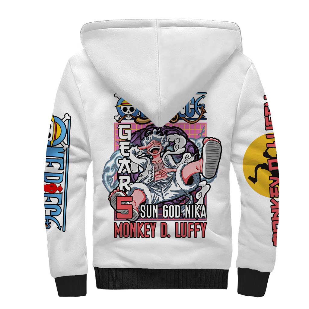 5th Gear Luffy One Piece Sherpa Hoodie Anime Style