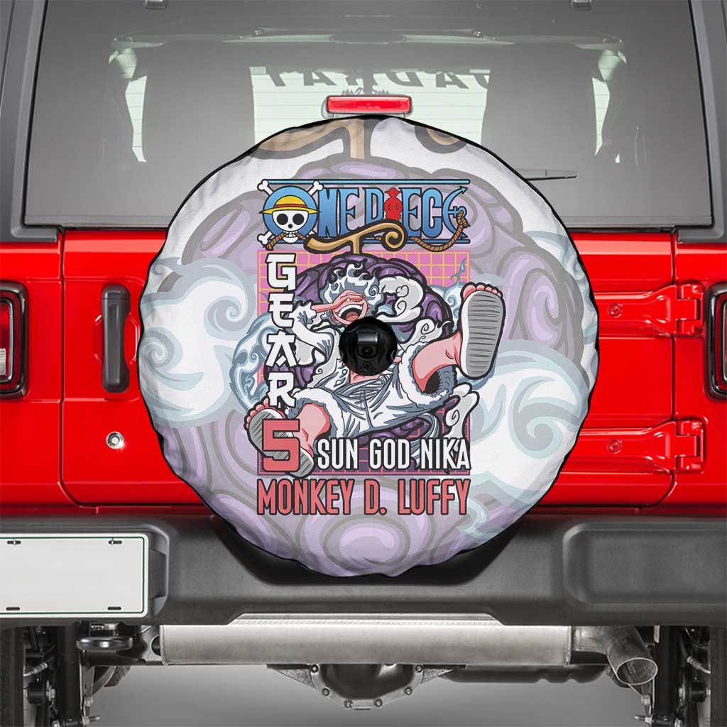 5th Gear Luffy One Piece Spare Tire Cover Anime Style