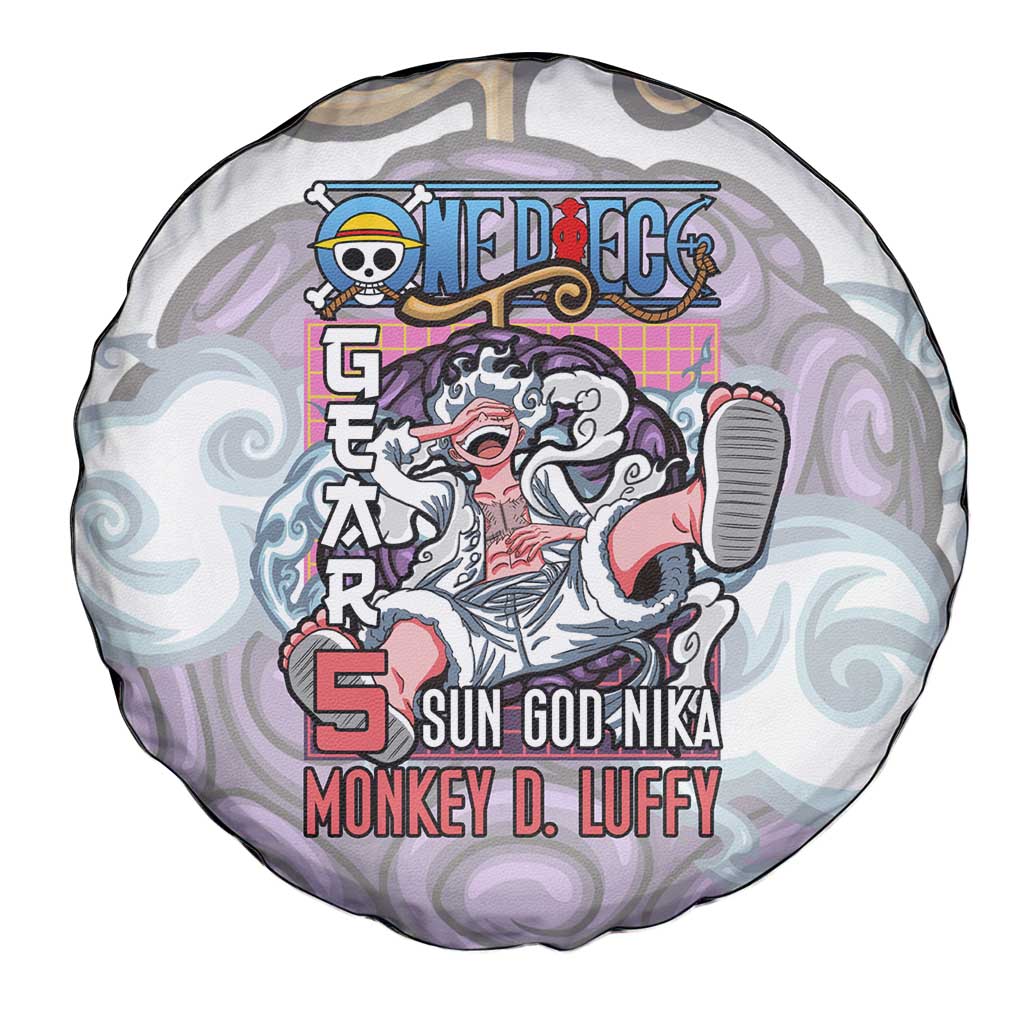 5th Gear Luffy One Piece Spare Tire Cover Anime Style