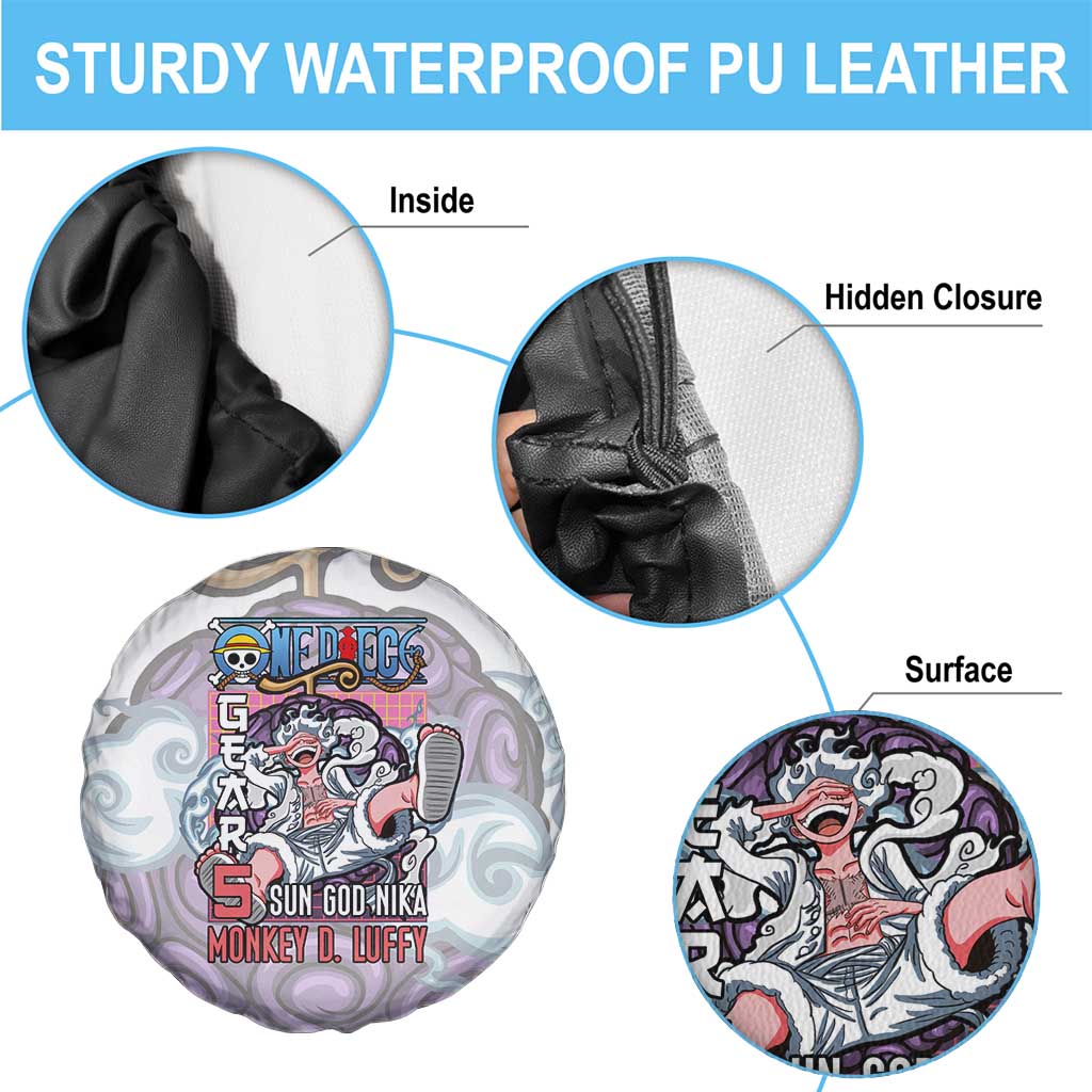 5th Gear Luffy One Piece Spare Tire Cover Anime Style