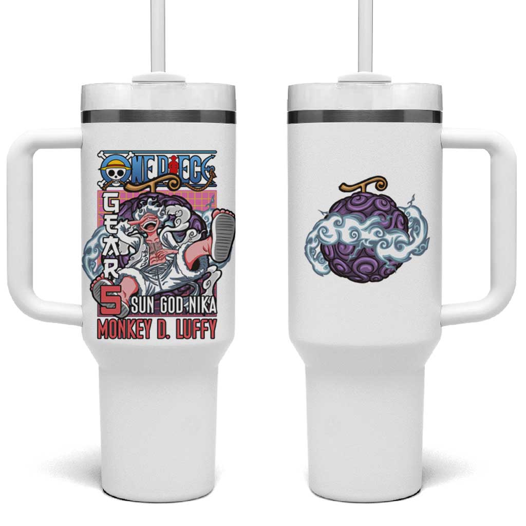 5th Gear Luffy One Piece Tumbler With Handle Anime Style