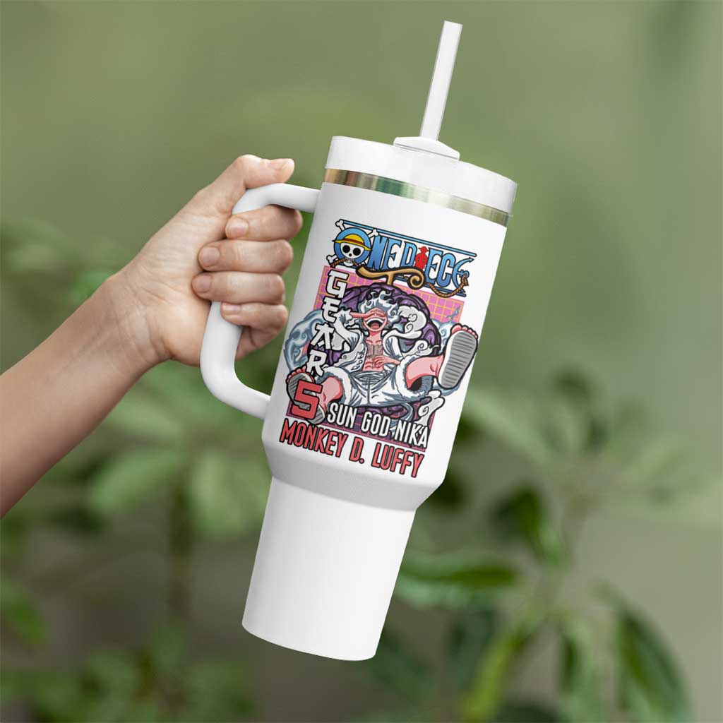 5th Gear Luffy One Piece Tumbler With Handle Anime Style