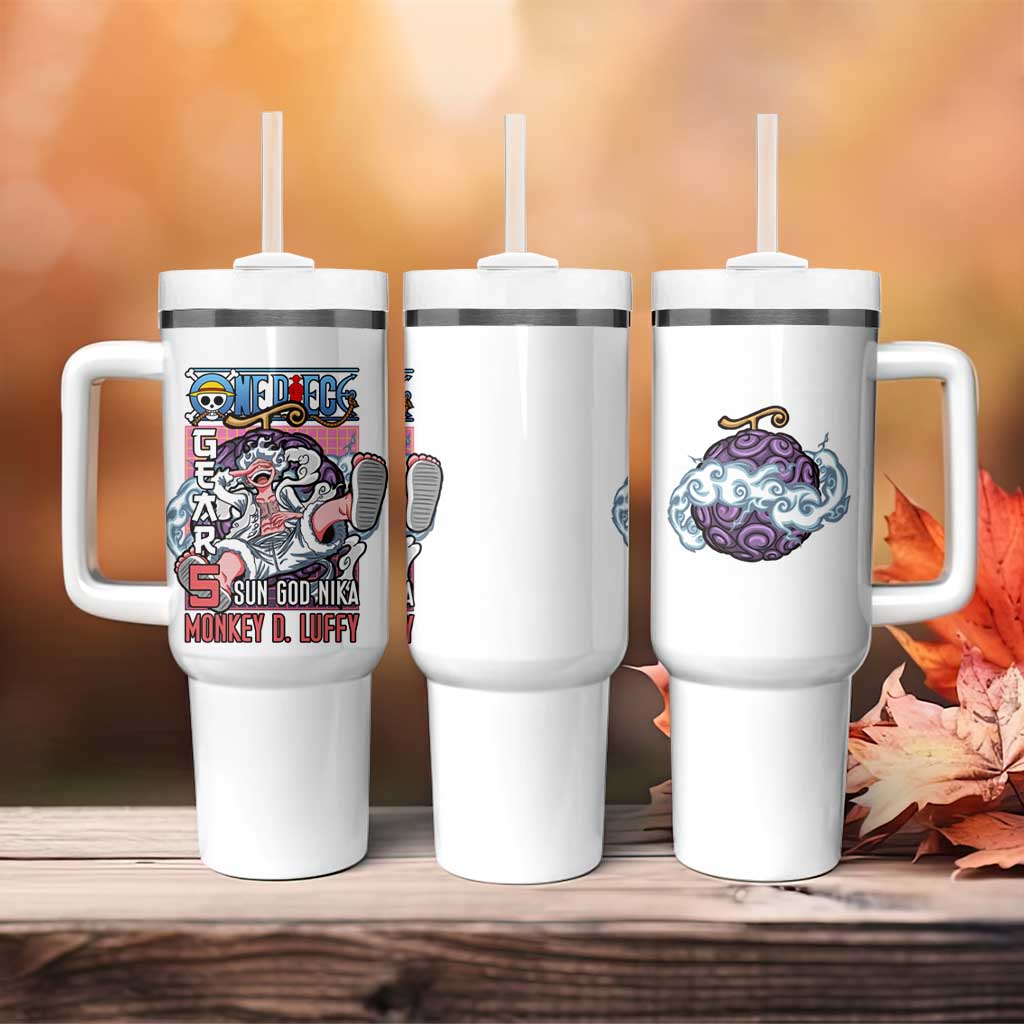 5th Gear Luffy One Piece Tumbler With Handle Anime Style