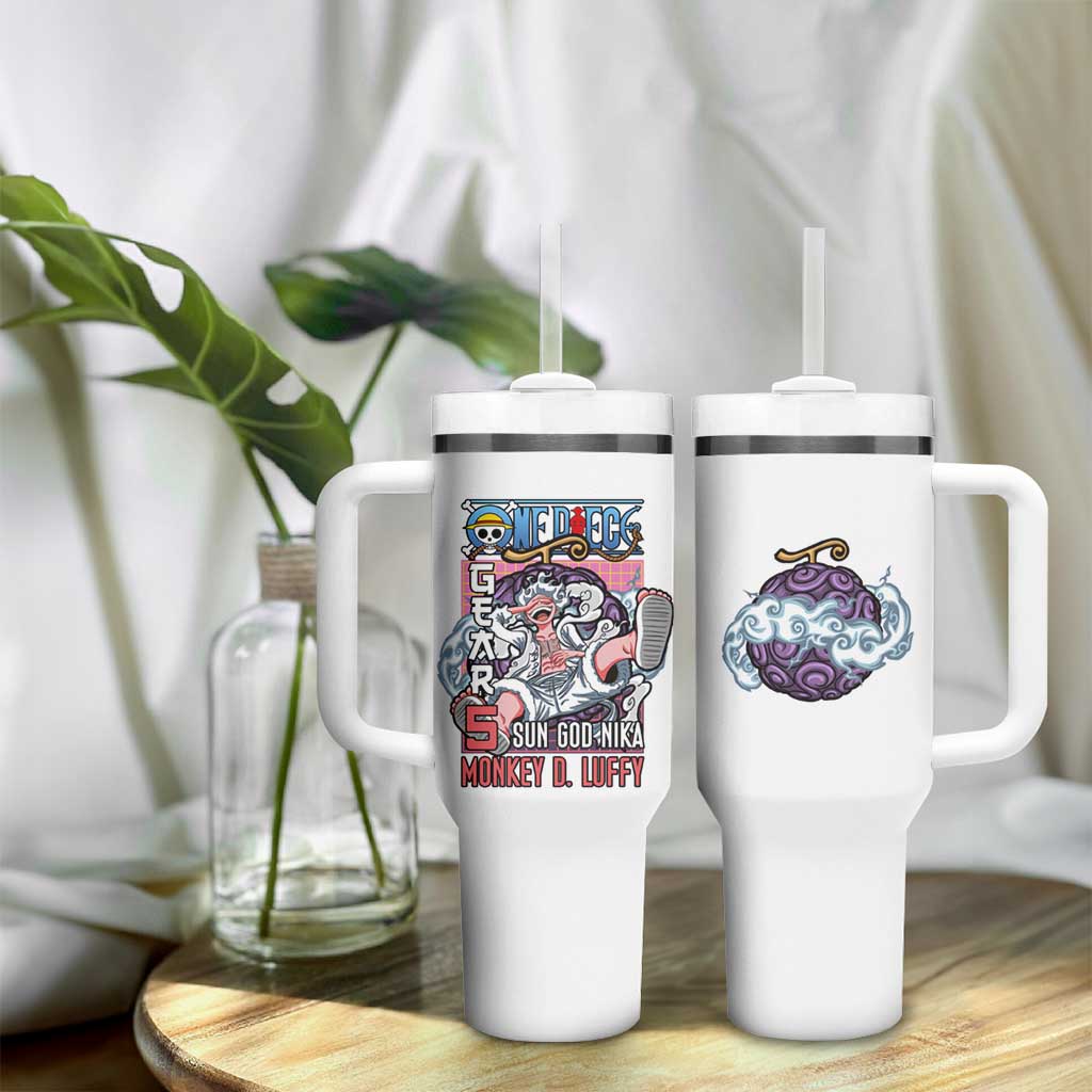 5th Gear Luffy One Piece Tumbler With Handle Anime Style