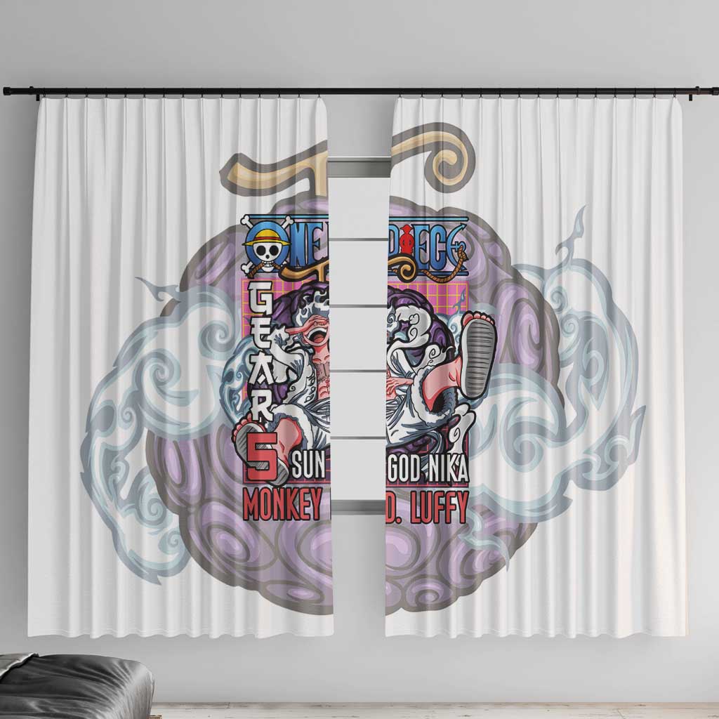5th Gear Luffy One Piece Window Curtain Anime Style