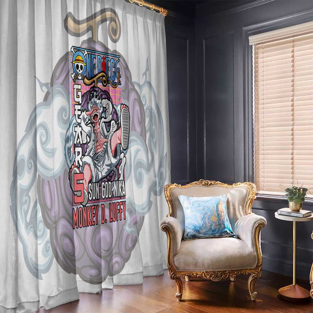 5th Gear Luffy One Piece Window Curtain Anime Style