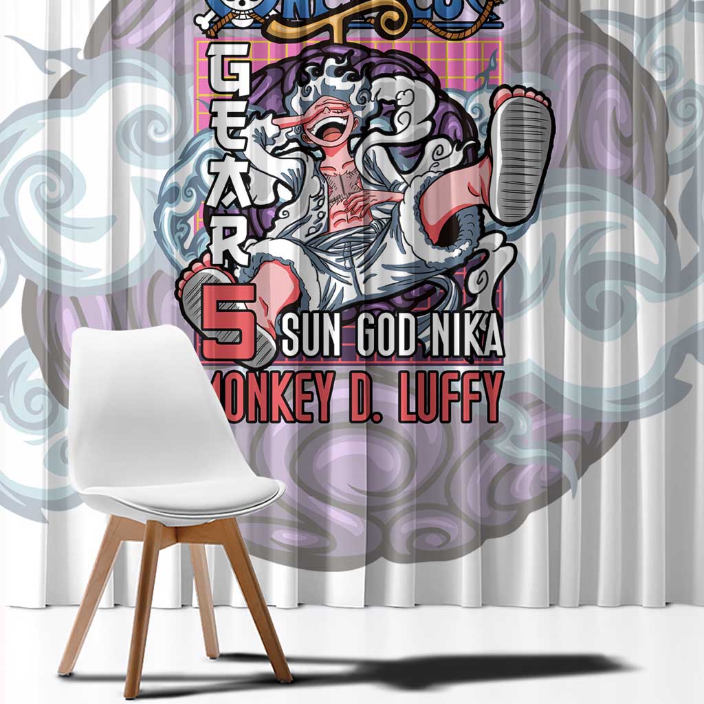 5th Gear Luffy One Piece Window Curtain Anime Style