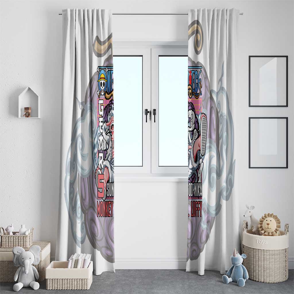 5th Gear Luffy One Piece Window Curtain Anime Style