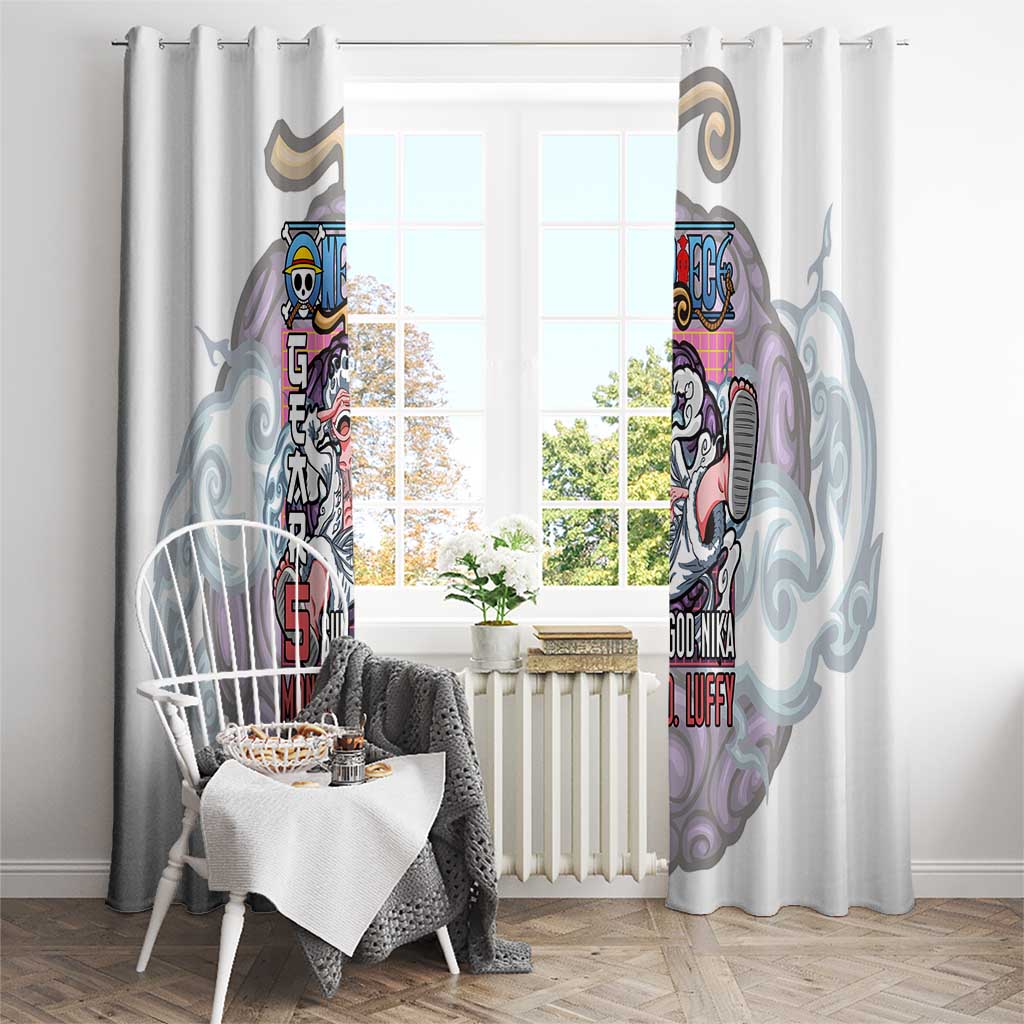5th Gear Luffy One Piece Window Curtain Anime Style