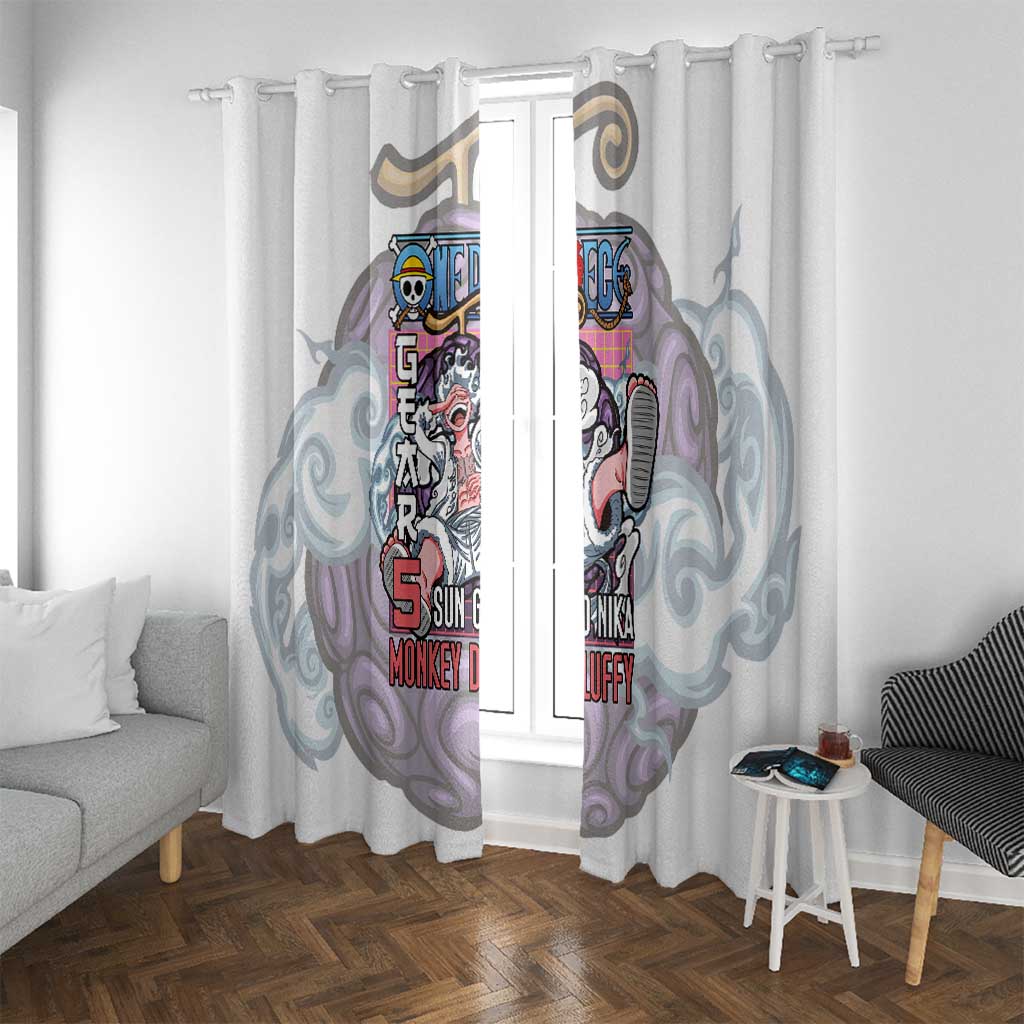 5th Gear Luffy One Piece Window Curtain Anime Style