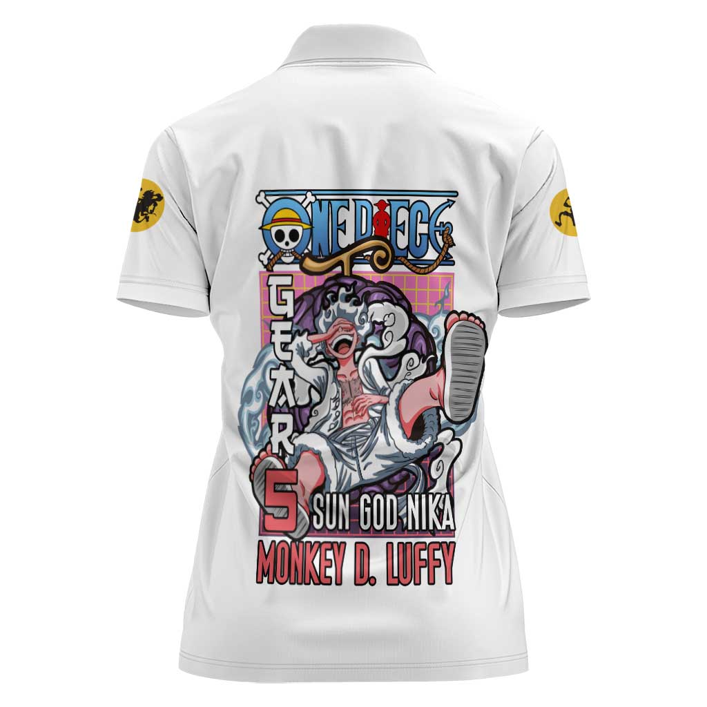 5th Gear Luffy One Piece Women Polo Shirt Anime Style