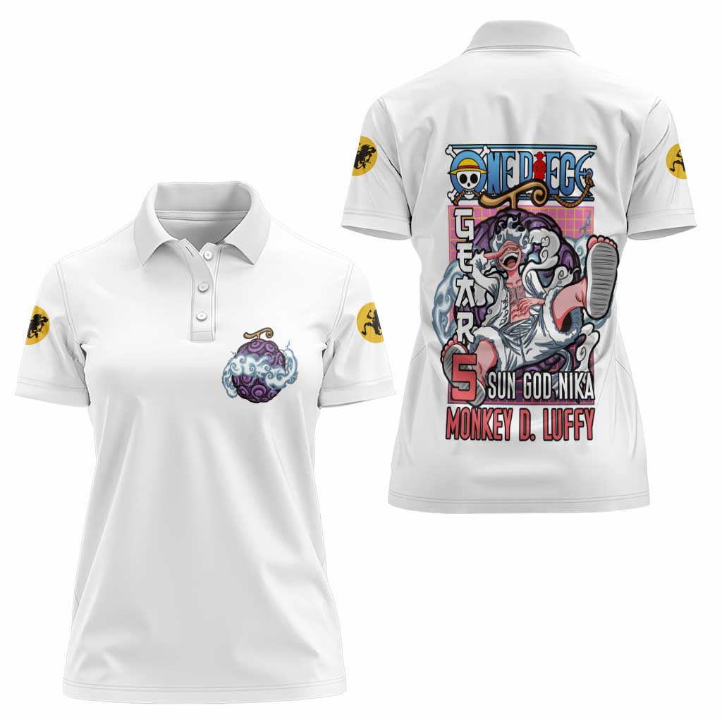 5th Gear Luffy One Piece Women Polo Shirt Anime Style