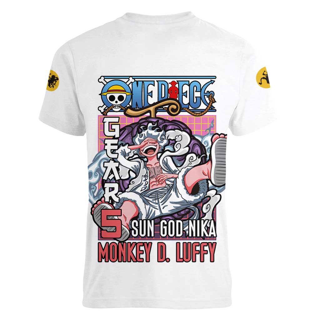 5th Gear Luffy One Piece Women V-Neck T-Shirt Anime Style