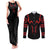 Sukuna Jujutsu Kaisen Couples Matching Tank Maxi Dress and Long Sleeve Button Shirt Anime Style