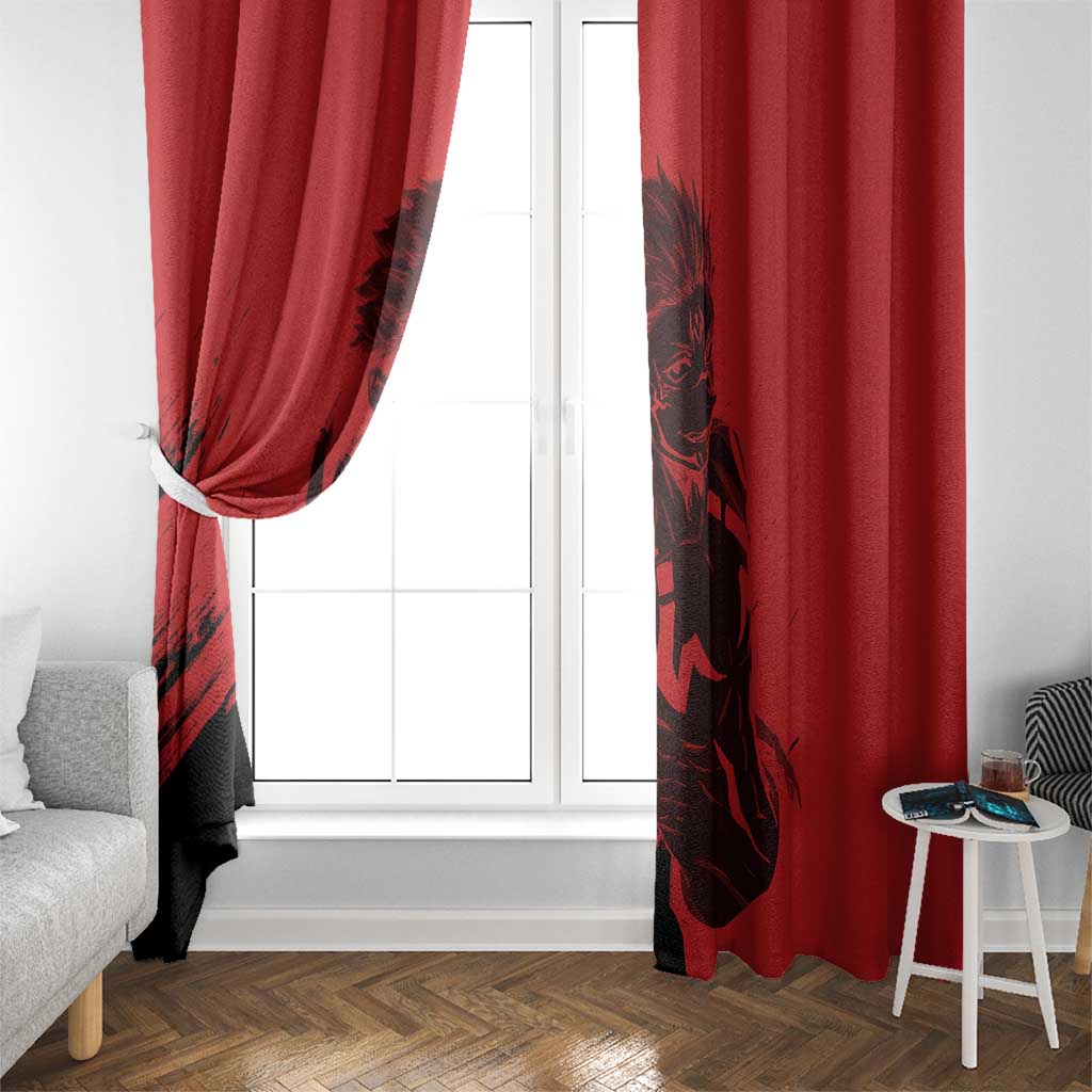Sukuna Jujutsu Kaisen Window Curtain Anime Style