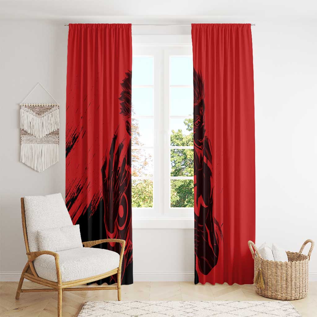 Sukuna Jujutsu Kaisen Window Curtain Anime Style