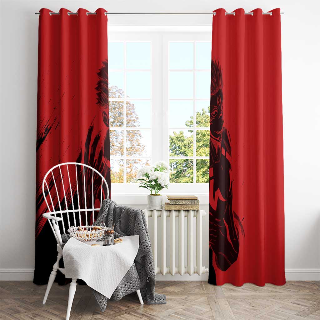 Sukuna Jujutsu Kaisen Window Curtain Anime Style