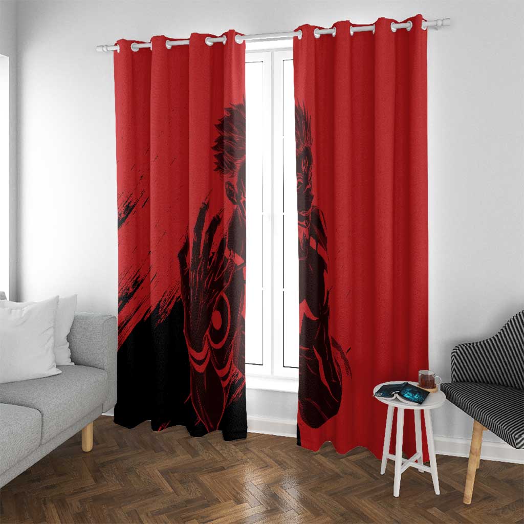 Sukuna Jujutsu Kaisen Window Curtain Anime Style