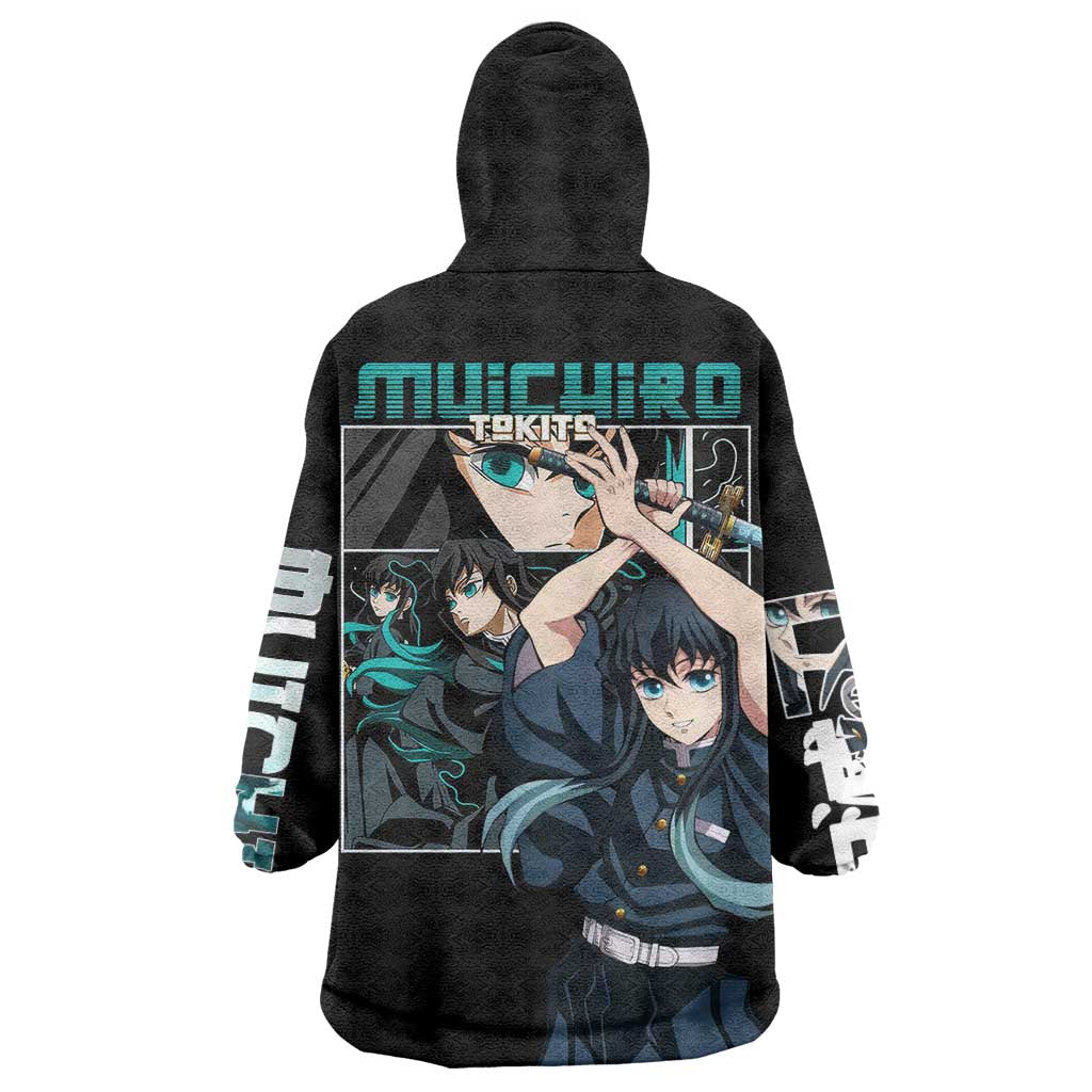 Muichiro Tokito V2 Demon Slayer Wearable Blanket Hoodie Anime Style