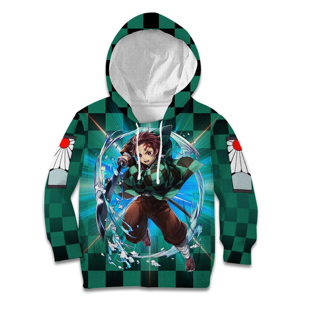Astral Aura Tanjiro Demon Slayer Kid Hoodie Anime Style