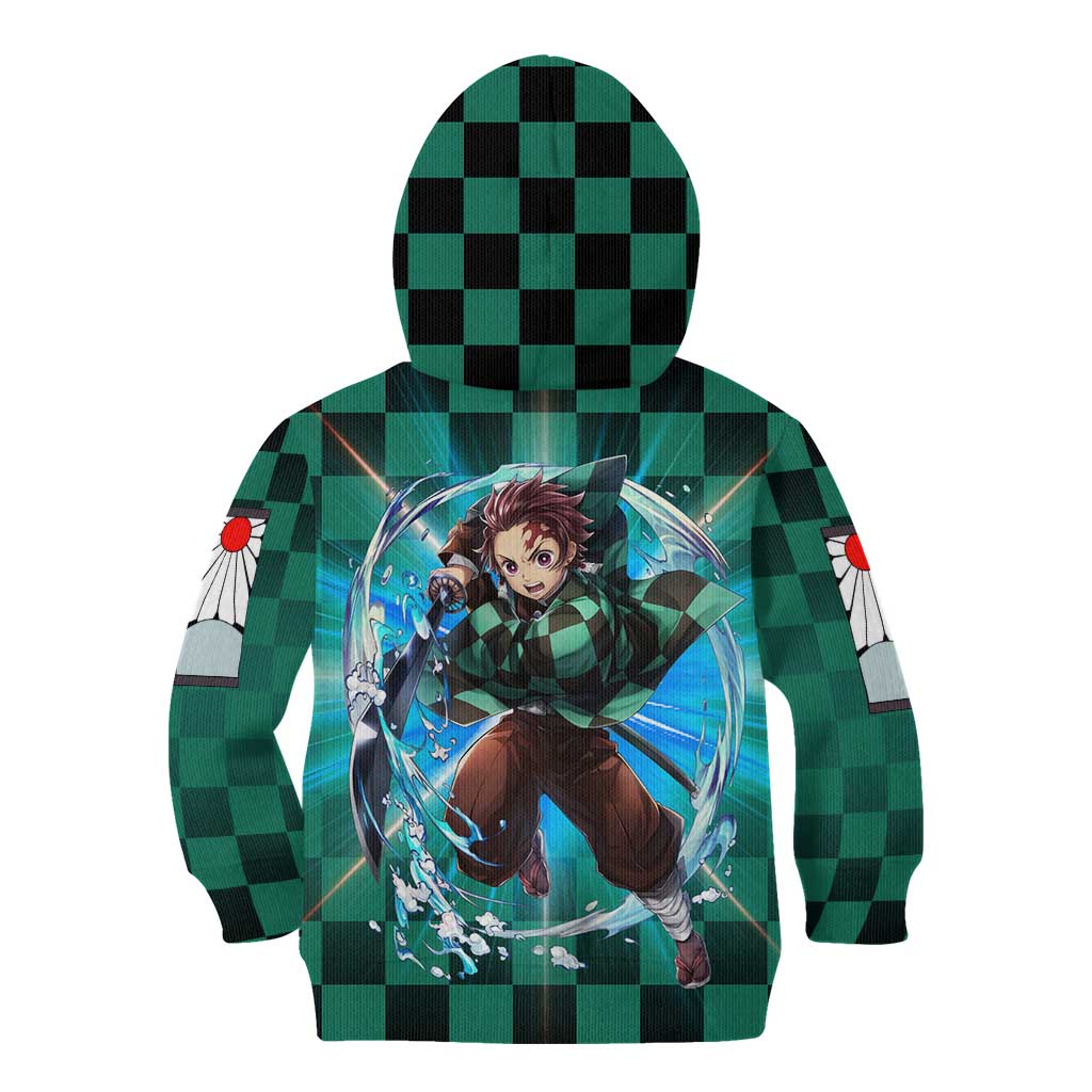 Astral Aura Tanjiro Demon Slayer Kid Hoodie Anime Style
