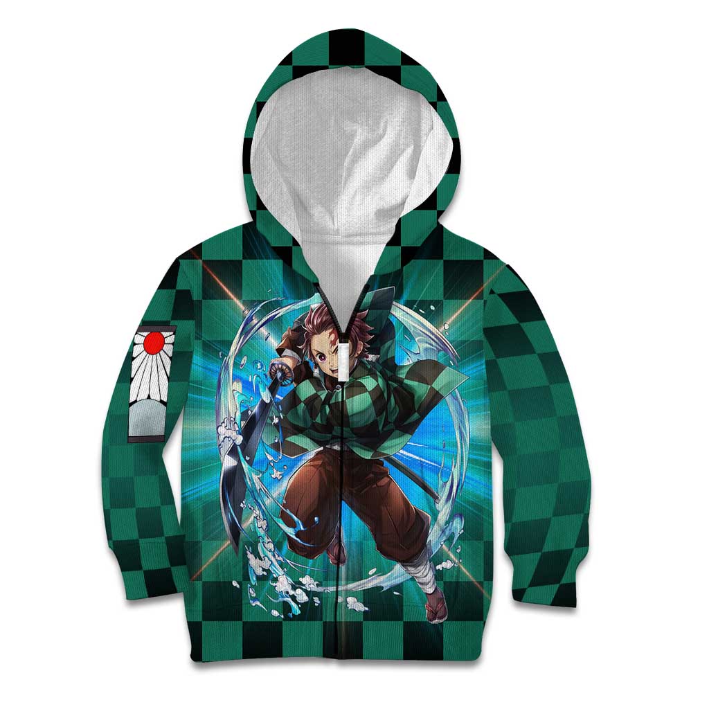 Astral Aura Tanjiro Demon Slayer Kid Hoodie Anime Style