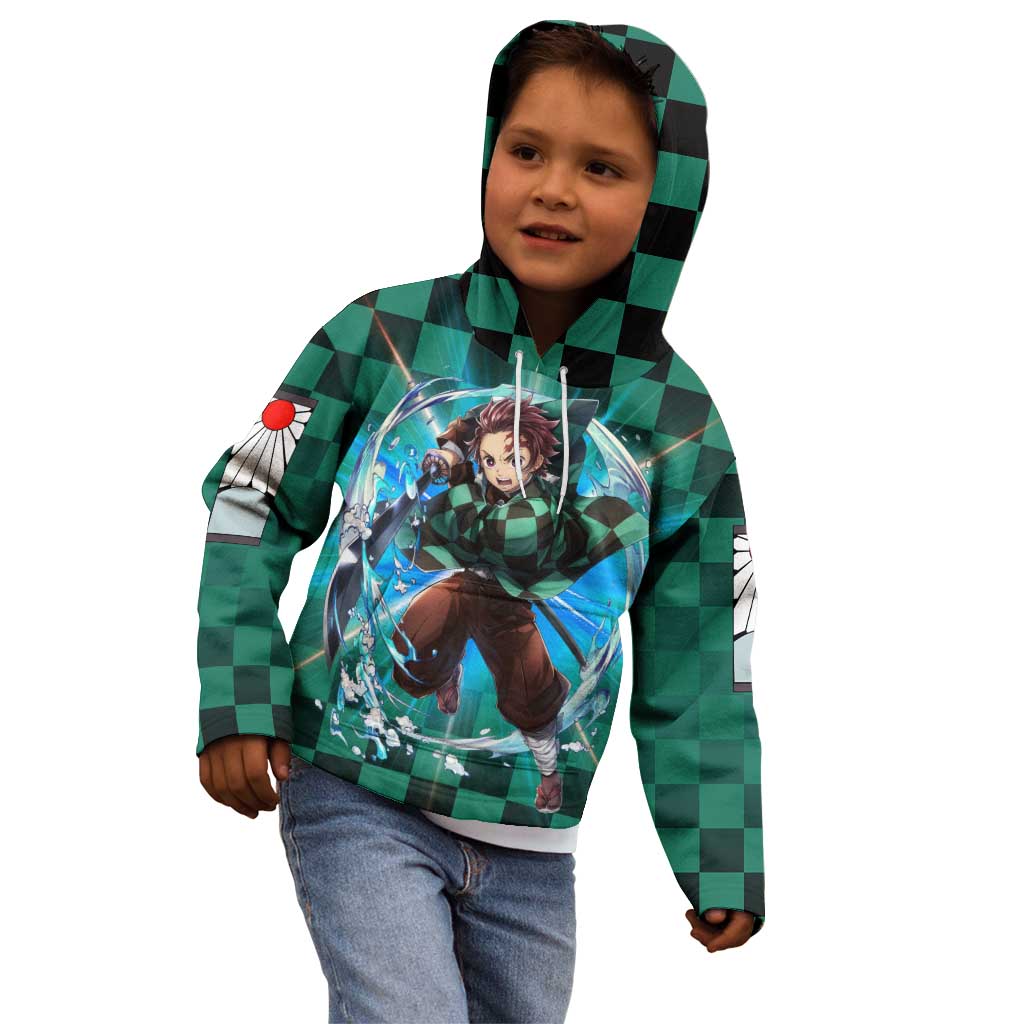 Astral Aura Tanjiro Demon Slayer Kid Hoodie Anime Style