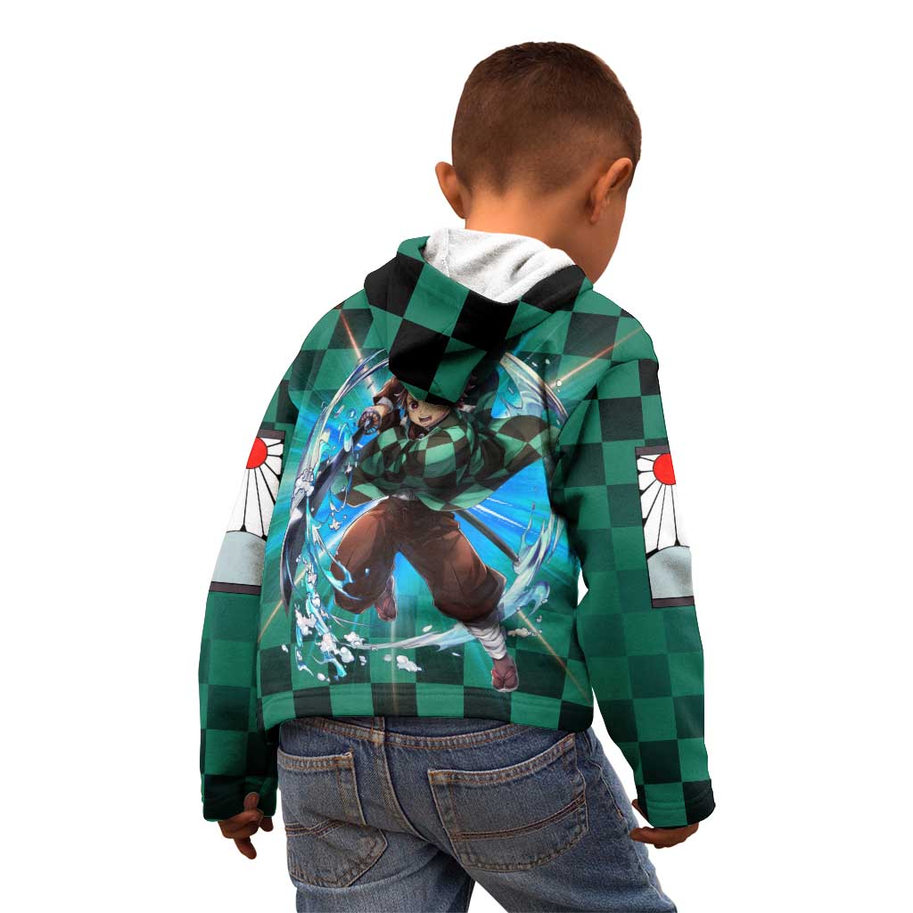 Astral Aura Tanjiro Demon Slayer Kid Hoodie Anime Style