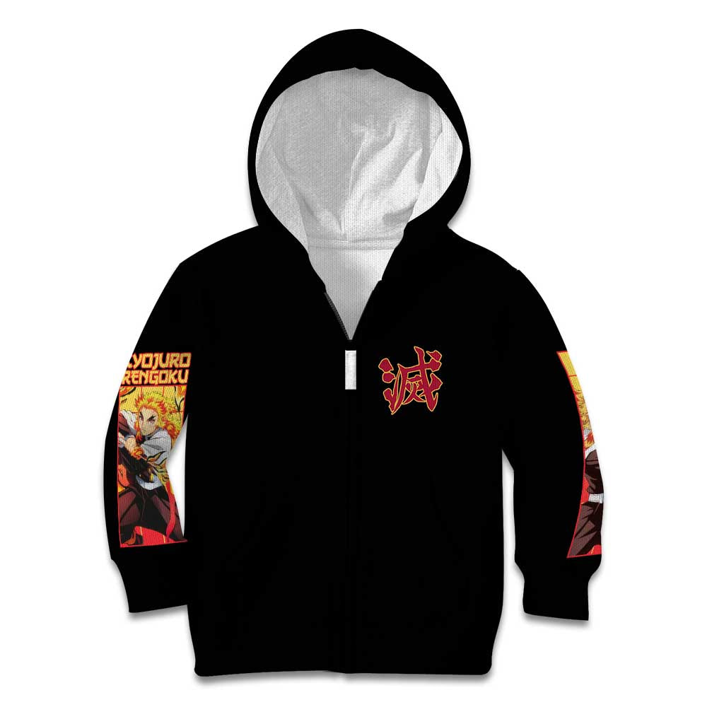 Kyojuro Rengoku V3 Demon Slayer Kid Hoodie Anime Style