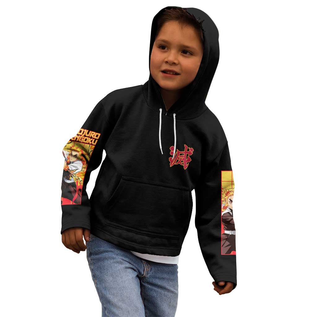 Kyojuro Rengoku V3 Demon Slayer Kid Hoodie Anime Style