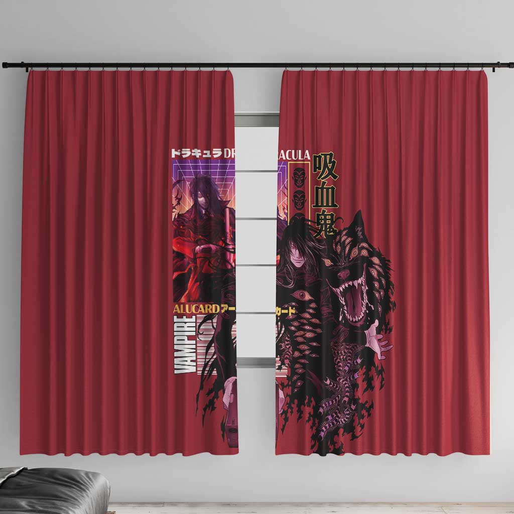 Alucard Hellsing Window Curtain Anime Style