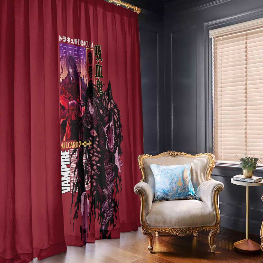 Alucard Hellsing Window Curtain Anime Style