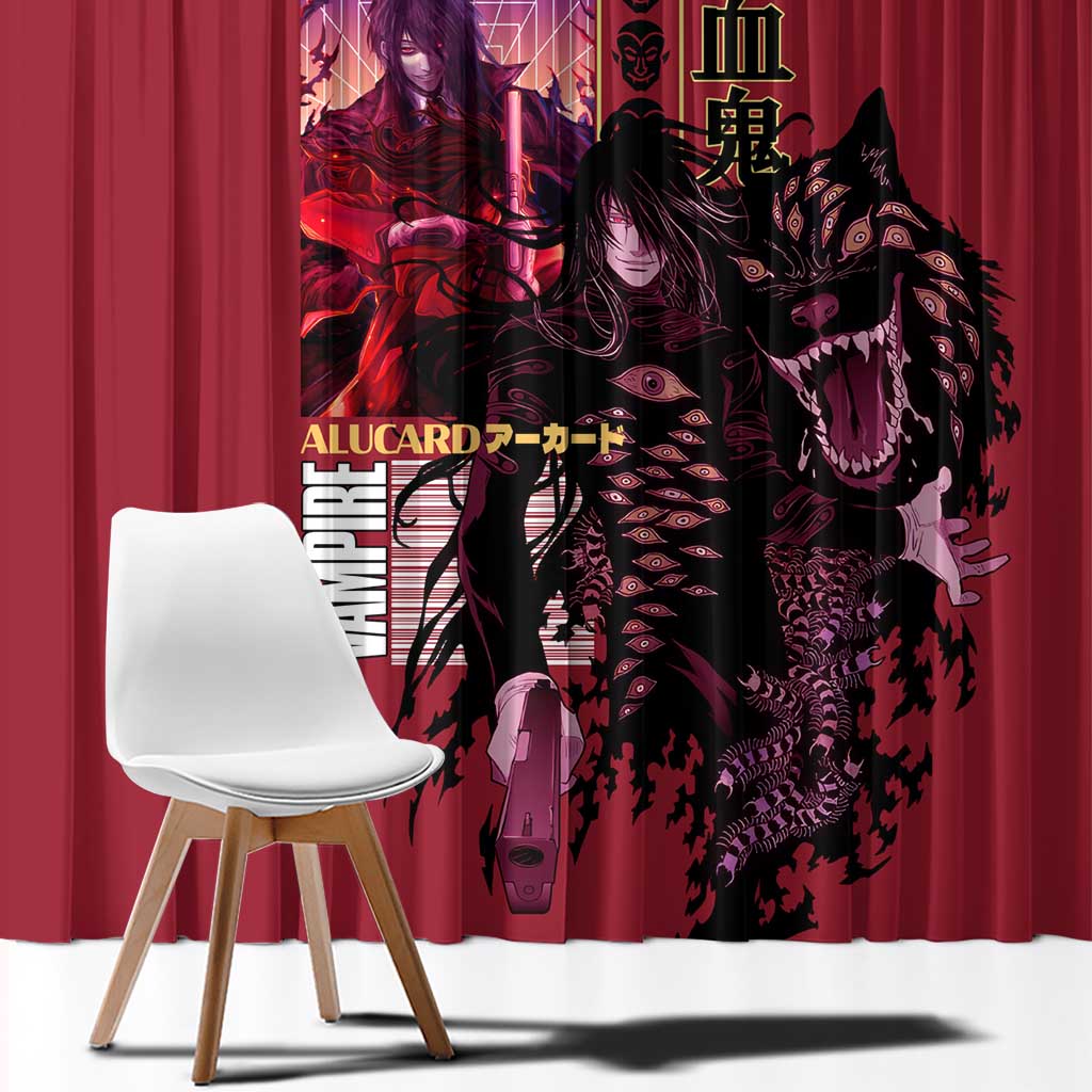 Alucard Hellsing Window Curtain Anime Style