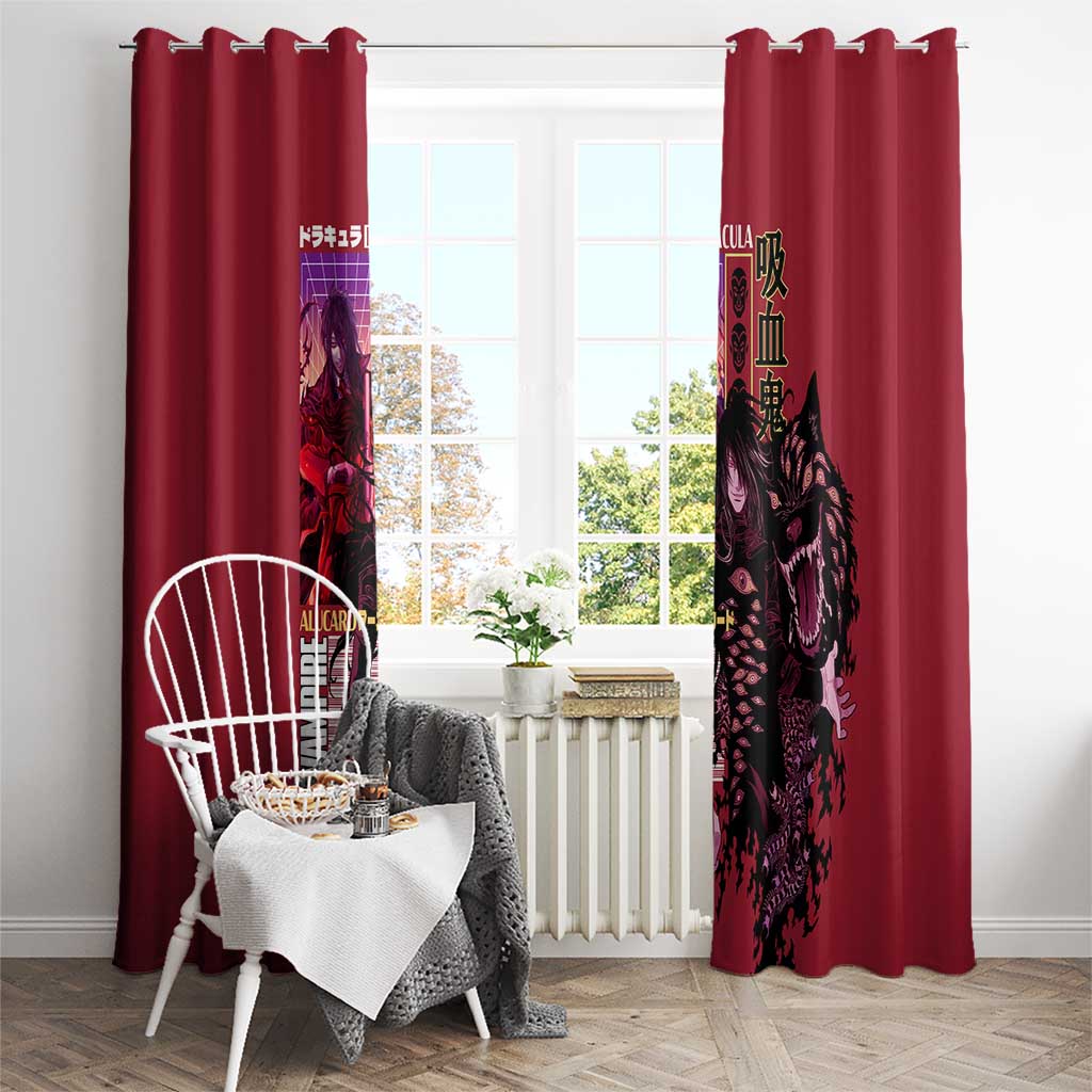 Alucard Hellsing Window Curtain Anime Style