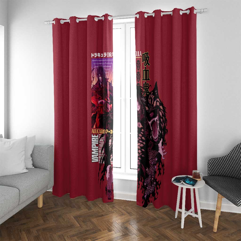 Alucard Hellsing Window Curtain Anime Style