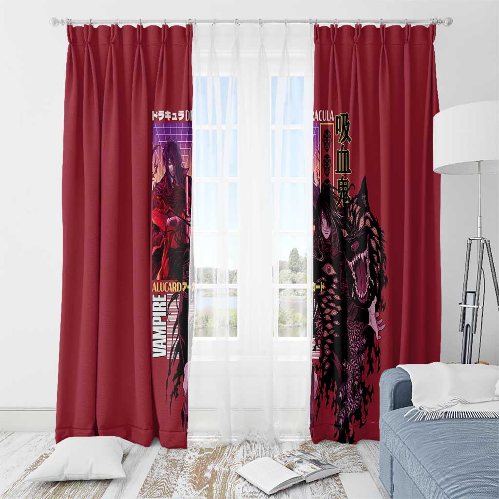 Alucard Hellsing Window Curtain Anime Style