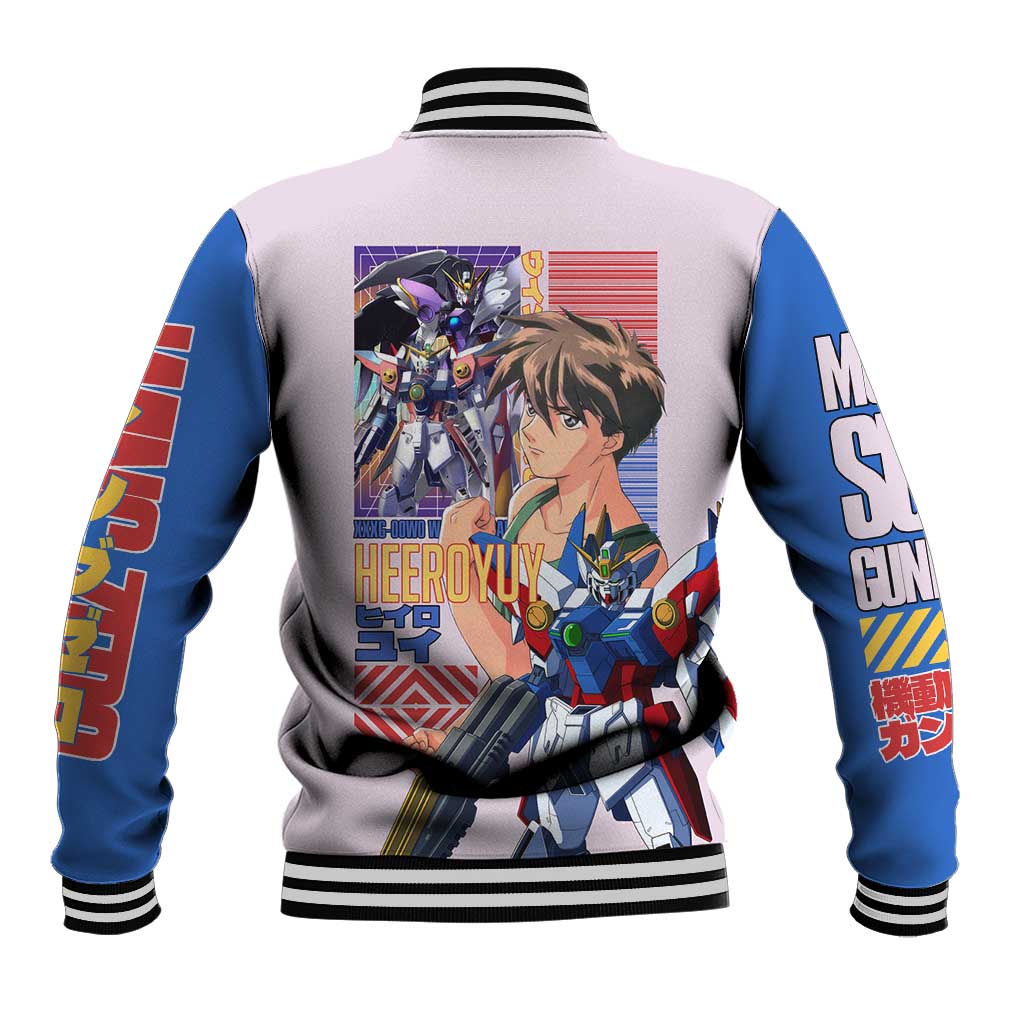Heero Yuya x Wing Zero Gundam Wing Endless Waltz Baseball Jacket Anime Style