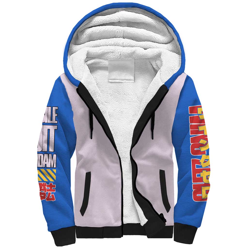 Heero Yuya x Wing Zero Gundam Wing Endless Waltz Sherpa Hoodie Anime Style