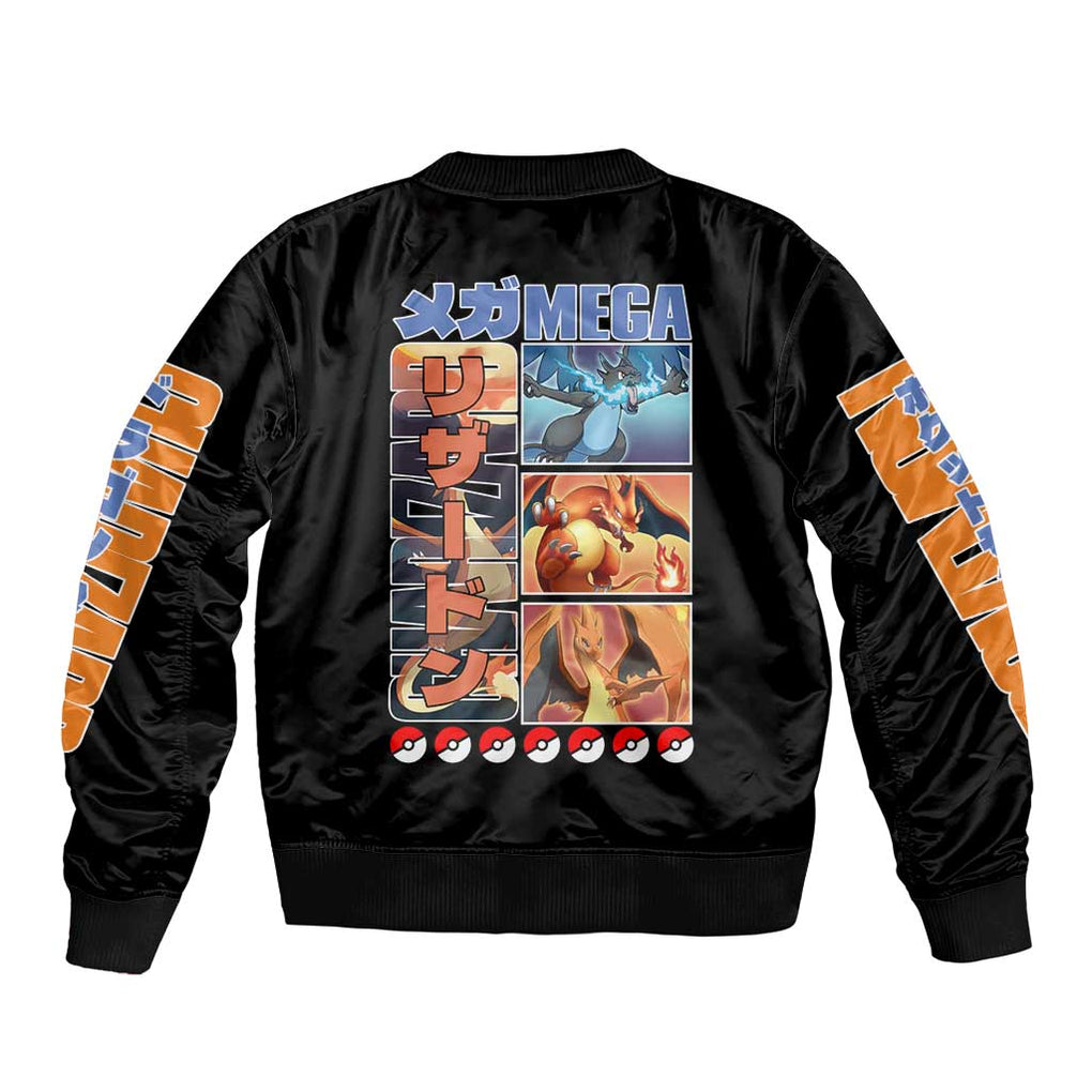 Charizard Poke Bomber Jacket Anime Style