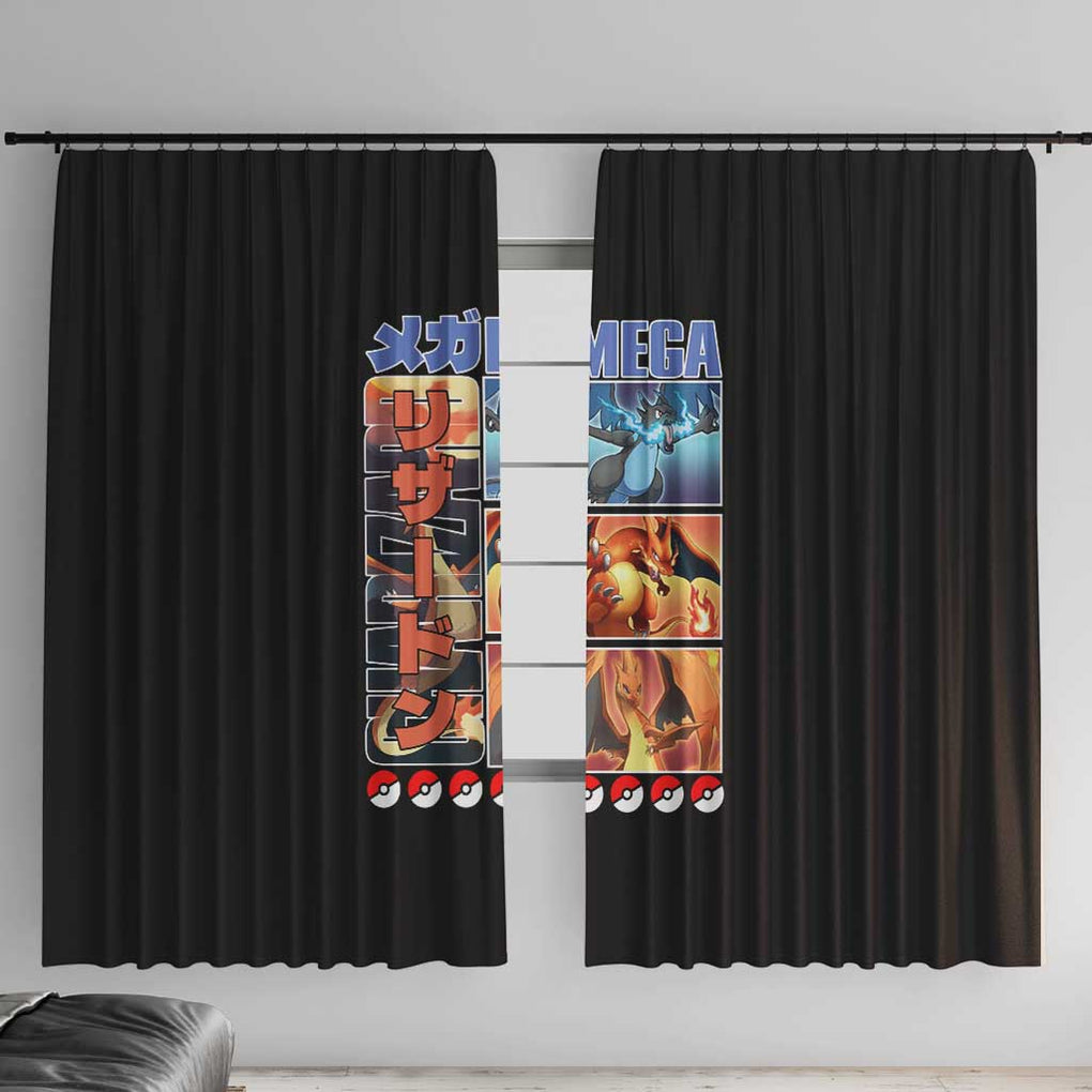 Charizard Poke Window Curtain Anime Style