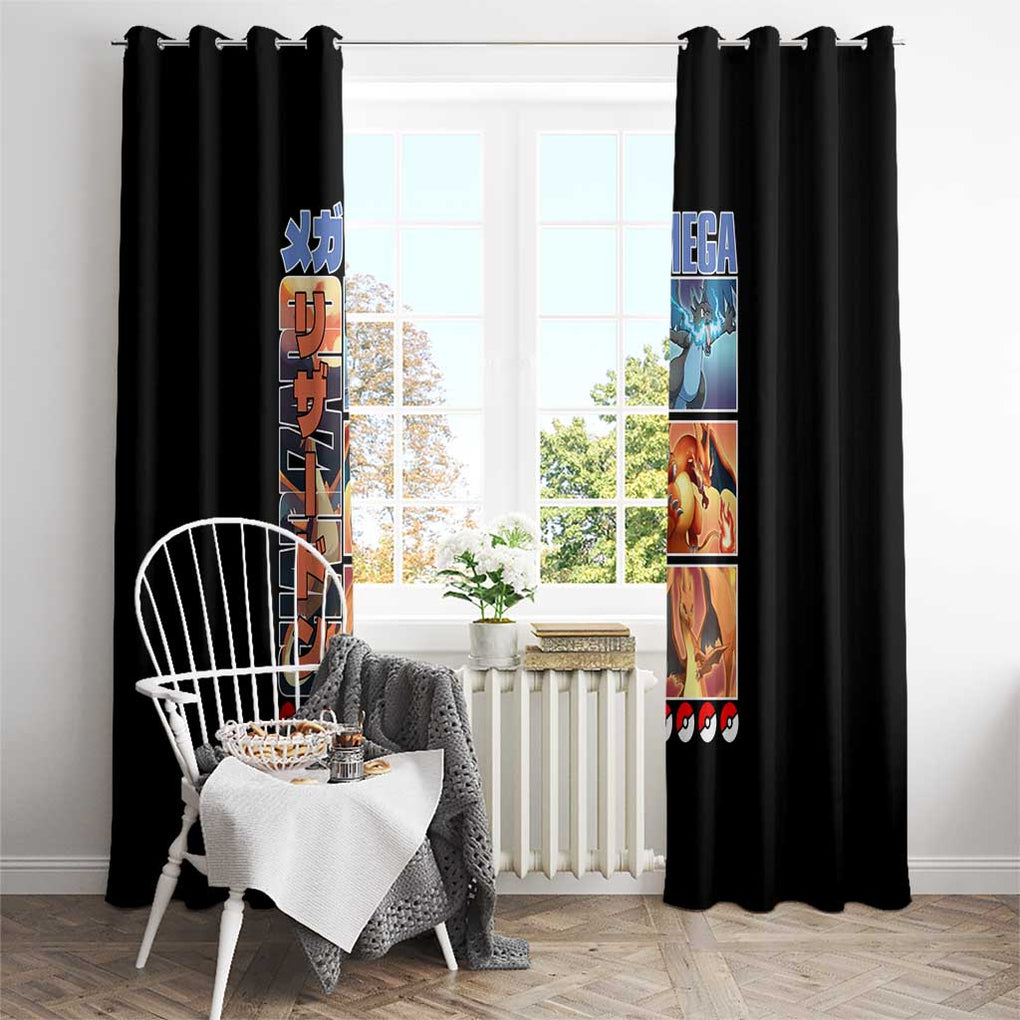Charizard Poke Window Curtain Anime Style