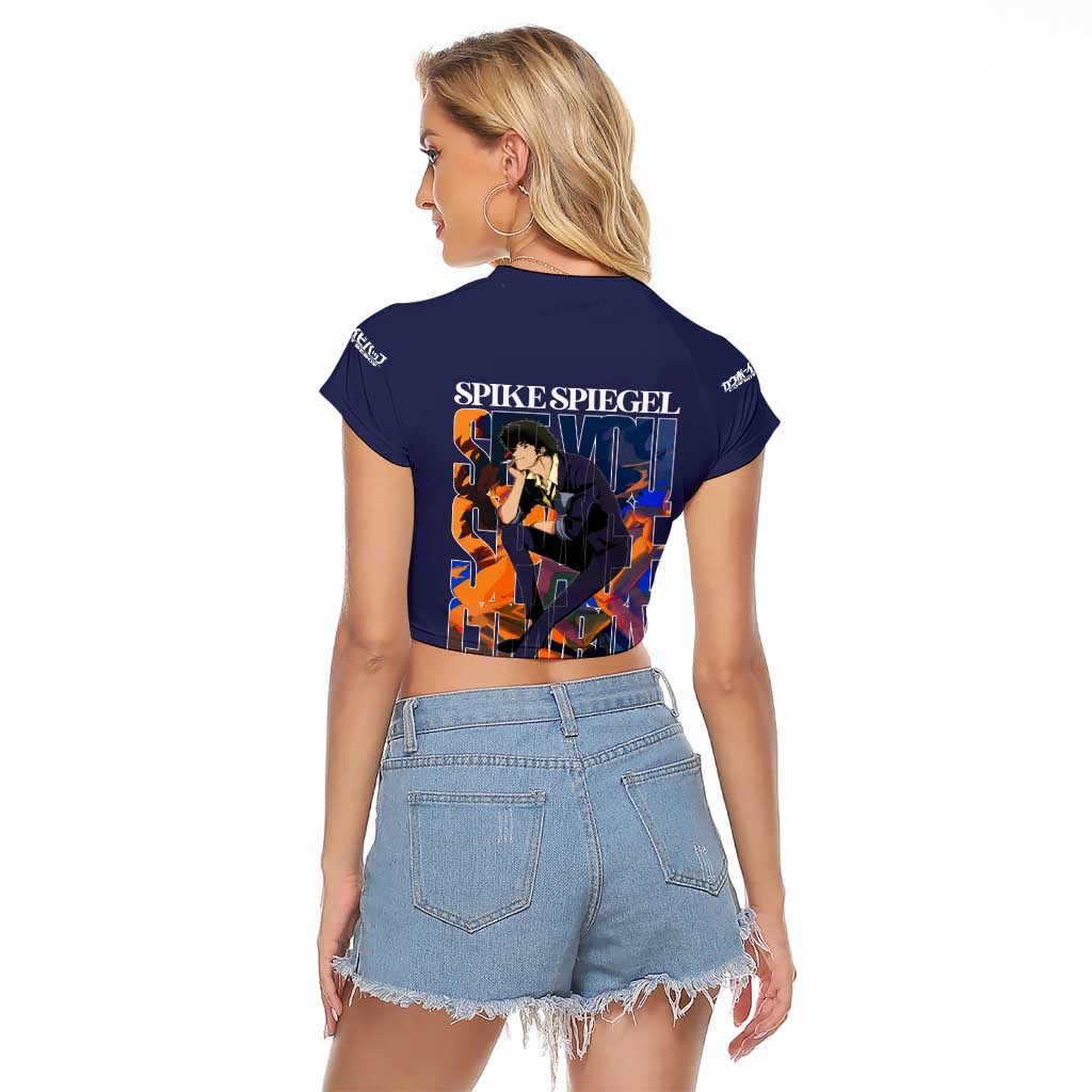 Spike Spiegel Cowboy Bebop Raglan Cropped T Shirt Japan Anime Style TS04