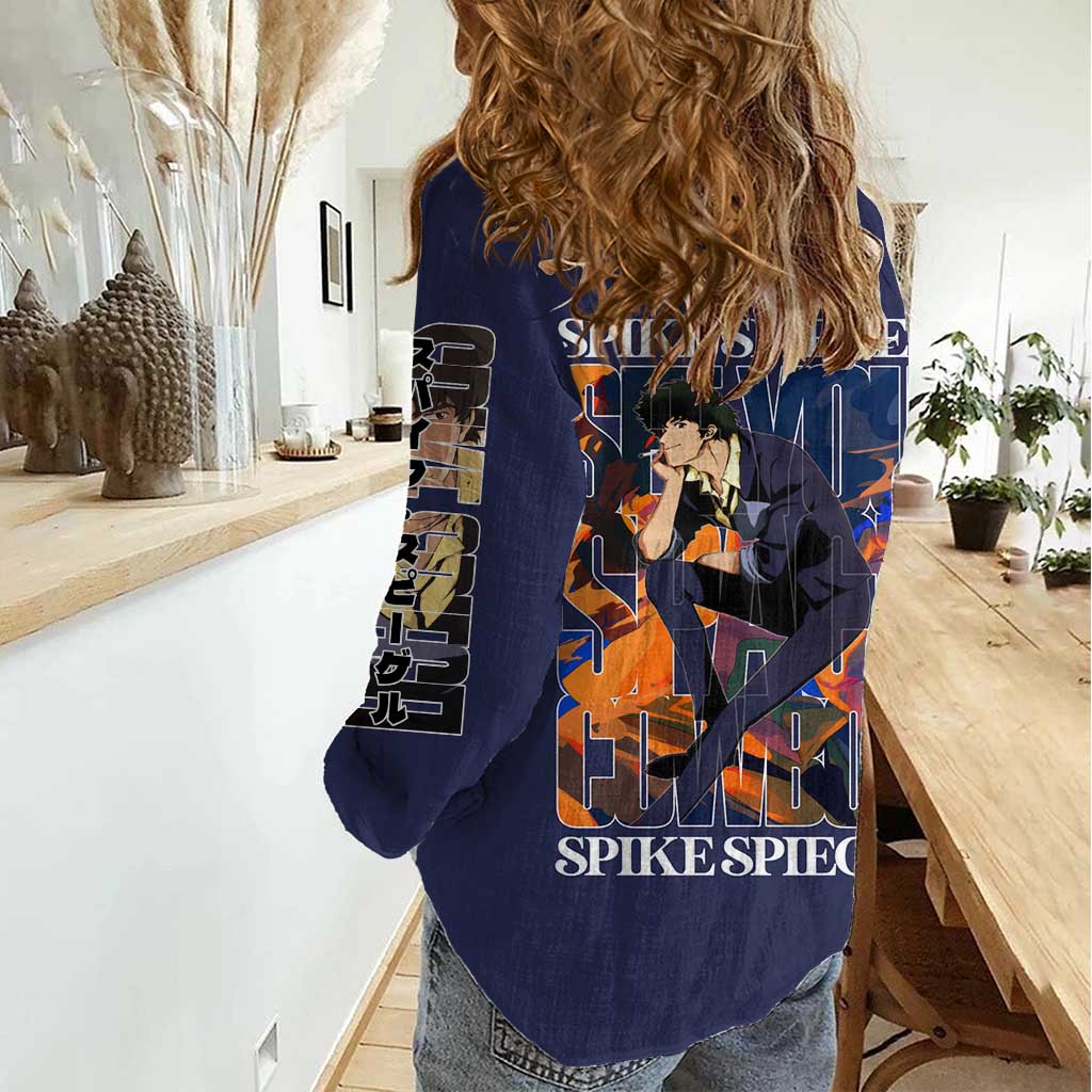 Spike Spiegel Cowboy Bebop Women Casual Shirt Japan Anime Style TS04